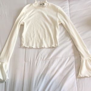 Forever 21 Ribbed Turtleneck Crop Top